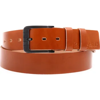 Opasek Pánský kožený opasek Black Hand 106-70 koňakově hnědý Velikost = obvod pasu (cm): 80 cm