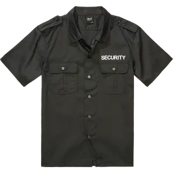 Pánská košile Brandit - Německo BRANDIT košile Security US Shirt Short Sleeve Černá Velikost: XL