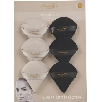 Kosmetická sada danielle creations sada houbiček na pudrové produkty, 6ks