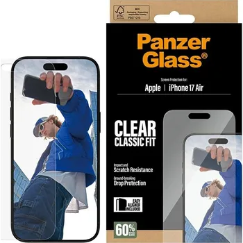 PanzerGlass® Classic Fit ochranné sklo s EasyAlignerem iPhone 17 Air čiré