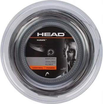 Struna na výplet tenisové rakety Tenisový výplet Head Hawk 1,25 mm / 12 m černý
