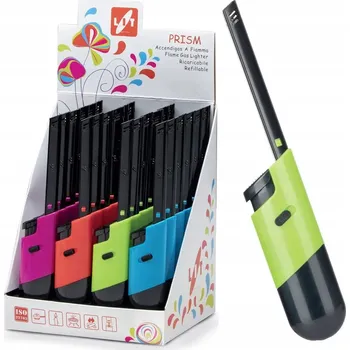Zapalovač PRISM 19cm plamínkový, dětská pojistka, mix barev