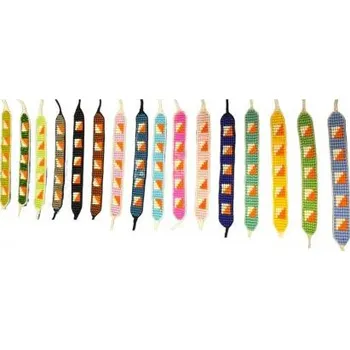 Náramek SPORTICUS náramek korálkový s OB motivem - žlutý