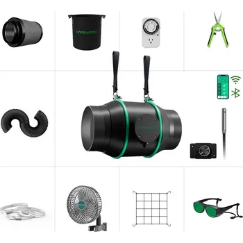 Příslušenství pro skleník Kompletní sada ventilátoru a filtru Mars Hydro 6