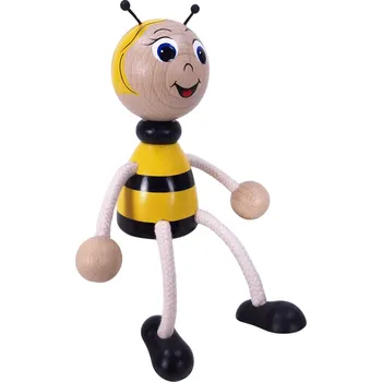 Figurka KROKIDO Pilná včelka - dřevěná ručně malovaná figurka