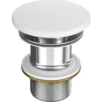 Umyvadlo CERSANIT 3D Výpust umyvadlová Cersanit keramická bílá matná pro umyvadla bez přepadu, K11-2361 K11-2361