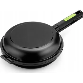 Pánev Pánev na vejce a lívance BRA Sarten Dupla 24 cm s nepřilnavým povrchem, černá