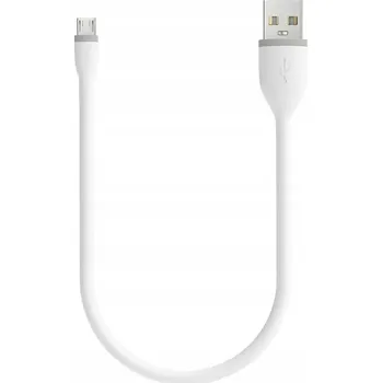 Datový kabel Satechi flexibilní USB kabel na Micro USB, 0.25m - Bílý ST-FCM10W