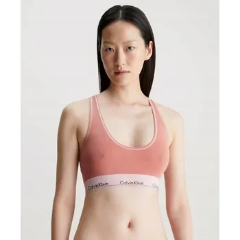 Podprsenka CALVIN KLEIN DÁMSKÁ PODPRSENKA RŮŽOVÁ MĚKKÁ S LOGEM XS 2A2D6_C*