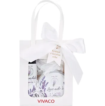 Kosmetická sada Dárková taška kosmetiky s levandulovým olejem 3ks