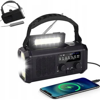 IP kamera 10000mAh PŘENOSNÉ SOLÁRNÍ RÁDIO S KLIKOU, ALARMEM, DYNAMEM, SVÍTILNOU A NOUZOVÝM NAPÁJENÍM