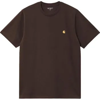 Pánské tričko TRIKO CARHARTT WIP Chase S/S - hnědá - XL + při osobním odběru 941 Kč