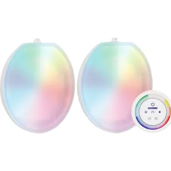 Bazénové osvětlení Astralpool LED lampa LumiPlus Flexi Plug&Play, 12 V AC, RGB barevné světlo, sada: 2 ks lampa + 1 dálkový ovladač, VÝPRODEJ