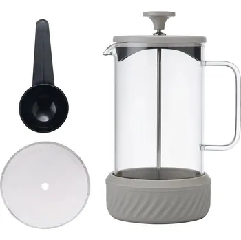 French press La Cafetière Zero Skleněný French Press, béžová, 1 l, pro 8 šálků