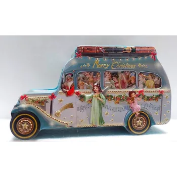 Bonboniéra HEIDEL WEIHNACHTSBUS - čokoládové pralinky - 12ks 129g (š.15 x h.7 x v.8,5cm)