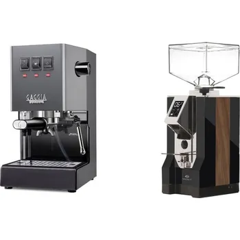 Kávovar Gaggia Classic E24, grey + Eureka Mignon Specialita, WD black,…
