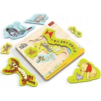 Puzzle Dřevěné Puzzle Medvídek Pú 12ks TREFL /Trefl