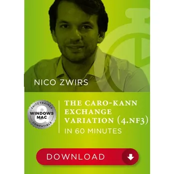 Šachy ChessBase The Caro-Kann Exchange Variation with 4.Nf3, Nico Zwirs - verze ke stažení (anglicky)