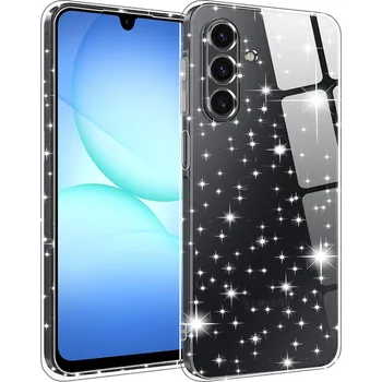 Pouzdro na mobilní telefon Techsuit SparkleSkin Series Samsung Galaxy A17 5G A17 4G průhledný