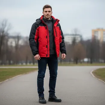 Bunda ALBATROS PAD červeno-černá M červeno-černá