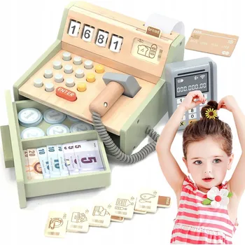 Hra na obchod Interaktivní Pokladna pro Děti s Kalkulačkou a Skenerem – Učíme se Nakupovat