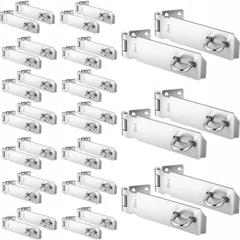 Visací zámek 20X ZÁMEK ZÁPADKA MONTÁŽNÍ SKŘÍŇKY DVEŘE OKNA S UCHYTEM PRO VISACÍ ZÁMEK