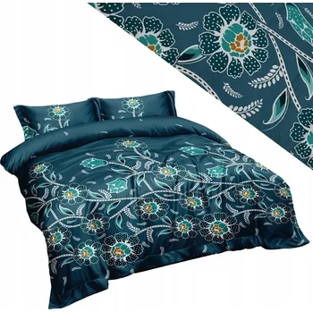 Povlečení Povlečení 220x200 3 Č. povlečení 70x80 hladké Eusebia Home zip květiny