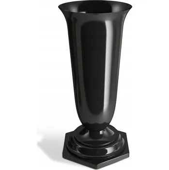 Váza Luxusní Hřbitovní Váza NATY 23cm, Těžká, Černá PH