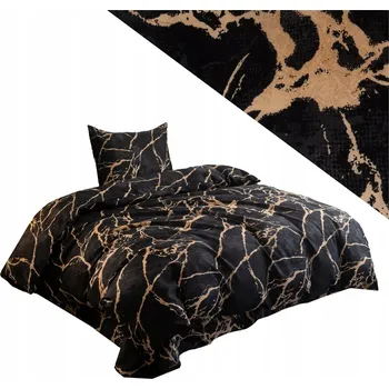 Povlečení Povlečení 140x200 2dílné, povlak 70x80 hladké Eusebia Home, zip, mramorový vzor