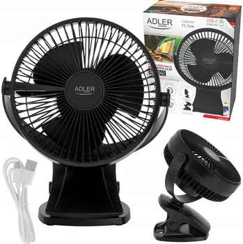 Domácí ventilátor Mini ventilátor Adler AD 7342b černý