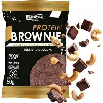 Proteinové brownie s kešu ořechy Frank&Oli 50 g