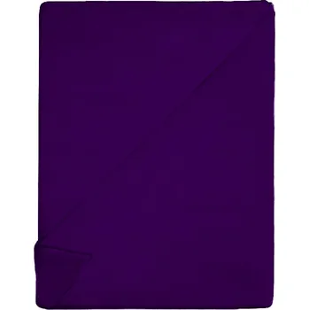 Prostěradlo PROSTĚRADLO BEZ GUMY LUXURY BAVLNĚNÝ SATÉN 200X220CM FIALOVÉ
