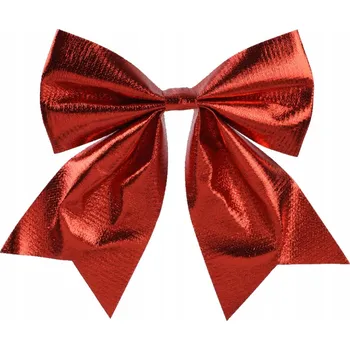 Vánoční dekorace Mašle Mašlička ozdobná ČERVENÁ na vánoční stromeček dárek DIY VELKÁ 24 cm