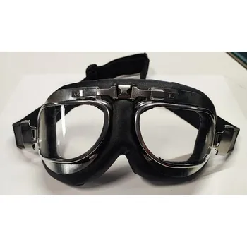 Helma na motorku THH brýle Retro BLACK