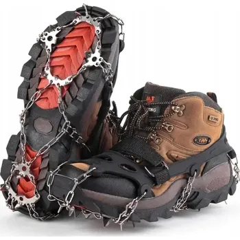 Mačky MAČKY NA BOTY S HROTY ŘETĚZY 19 HROTŮ ZUBŮ VELIKOST L 40-44 POUZDRO