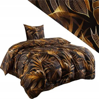 Povlečení Povlečení 140x200 2cz povlečení 70x80 hladké Eusebia Home zip s listy