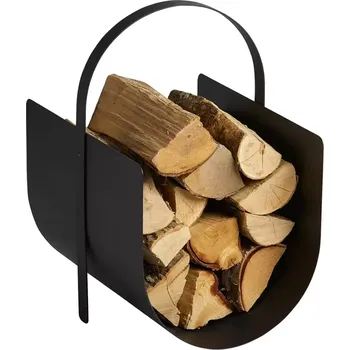Krbové nářadí Koš na dřevo Morsø,33x40x52cm,kov,černý
