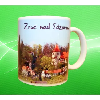 hrnek s Městem Zruč nad Sázavou II. 550 ml (Hrneček s motivem města)