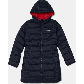 Dívčí bunda Dětská bunda Pepe Jeans VIVIAN LONG tmavomodrá barva, PG401111 59X, vel. 176