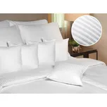 DADKA VRACOV Povlečení atlas grádl bílé proužek 0,8 cm 140x220, 70x90 cm