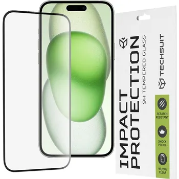 Techsuit 111D Celoplošné sklo iPhone 15 Plus iPhone 16 Plus Black
