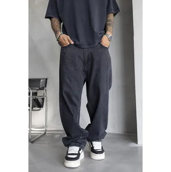 Pánské kalhoty Black Island Černé baggy fit džíny Drax Velikost: 32