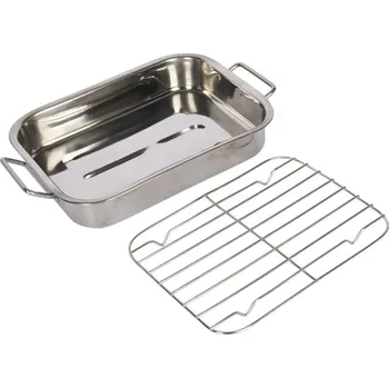 KitchenCraft Pekáč na pečení s roštem, 27 x 20 cm