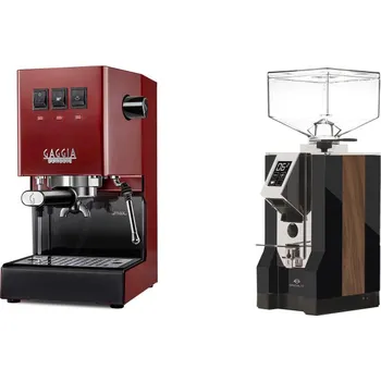 Kávovar Gaggia Classic E24, red + Eureka Mignon Specialita, WD black,…