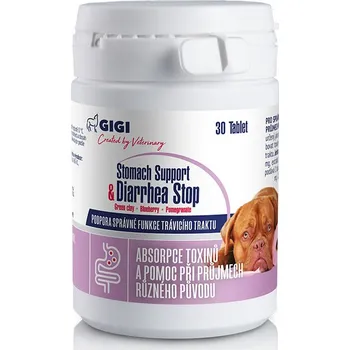 GIGI Stomach Support & Diarrhea Stop tbl.30 - pro velké psy