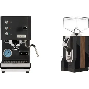 Kávovar Profitec GO, black + Eureka Mignon Specialita, WD black, walnut