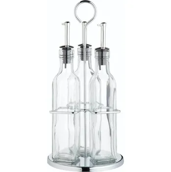 KitchenCraft World of Flavours Sada dóz na olej a ocet se stojánkem, 3 ks, 270 ml