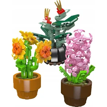ostatní stavebnice STAVEBNICE MOULD KING 24113 Sada miniaturních květin v květináčích 201 dílů