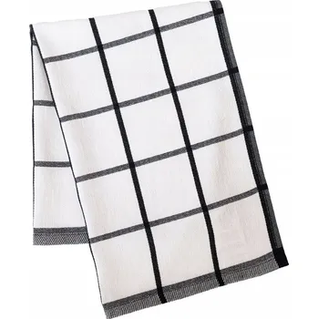 Utěrka Kuchyňská Utěrka MŘÍŽKA, 50 x 70 cm, černá barva