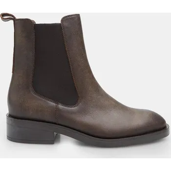 Dámské kozačky Baťa dámské kožené chelsea hnědé, vel. 36